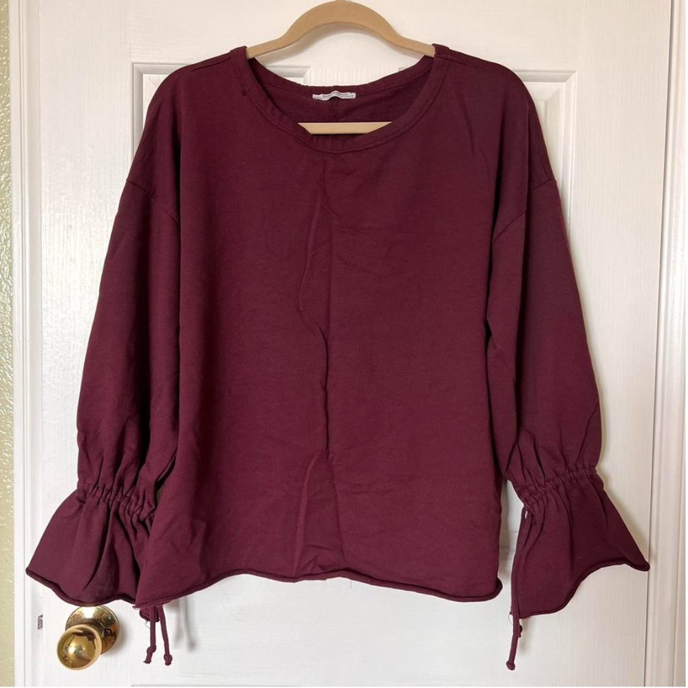 NWOT Zara Burgundy Sweatshirt